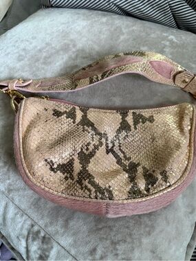 BERGE -Shoulder Bag genuine leather.  Made in Italy